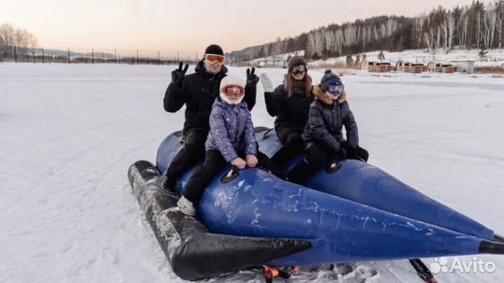 Надувной банан атракцион летний и зимний