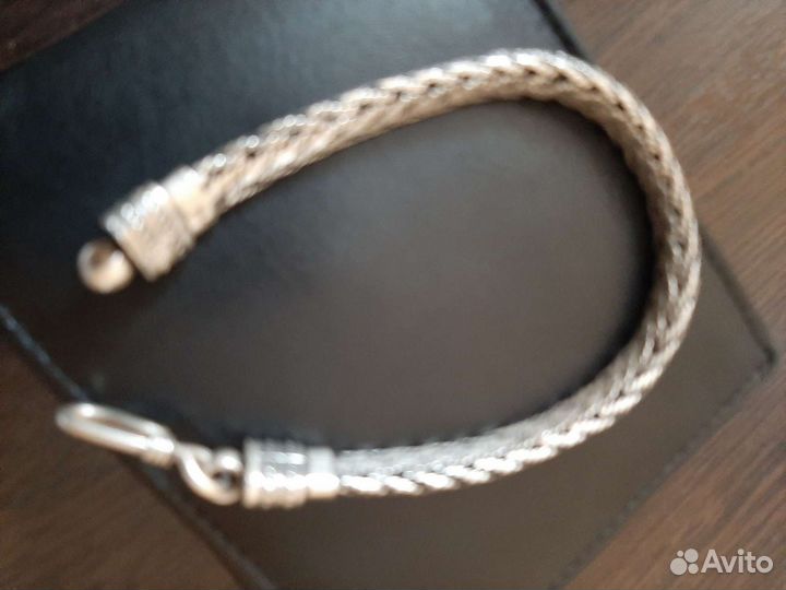Серебряный браслет мужской 30.38гр и 36.44.21,5см
