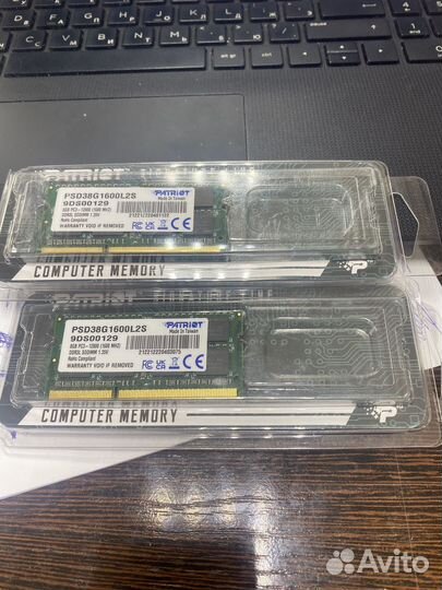 Оперативная память ddr3 8 gb для ноутбука 1600MHZ