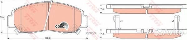 Колодки тормозные дисковые перед honda civi