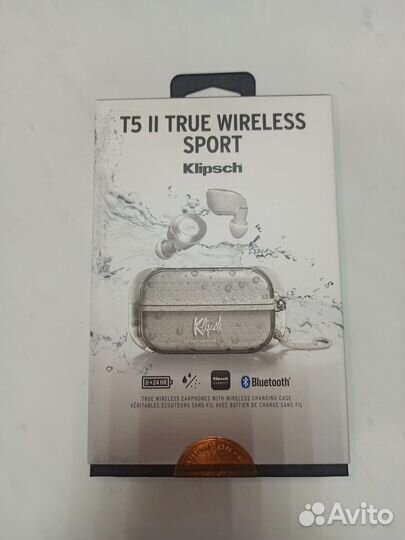 TWS наушники Klipsch T5 II TW Sport Gray