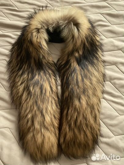 Воротник из меха чернобурки