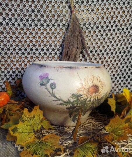 Чугунок декупаж