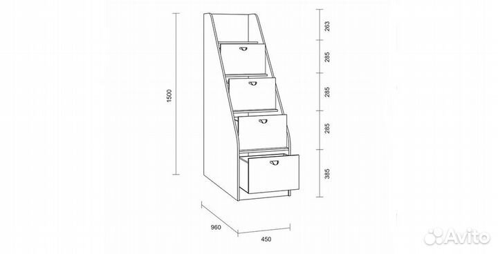 Лестница-комод «Golden kids LK»