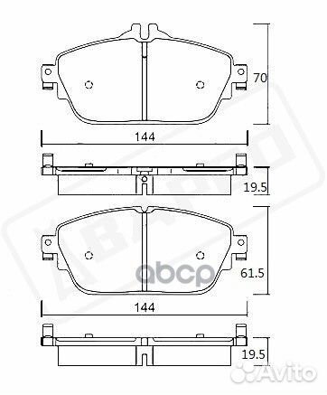 Колодка тормозная MB C-Class, E-Class передняя