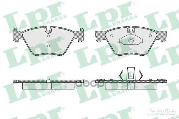 Колодки тормозные дисковые 05P1641 Lpr