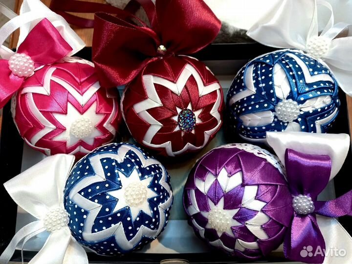 Шары новогодние в стиле Артишок