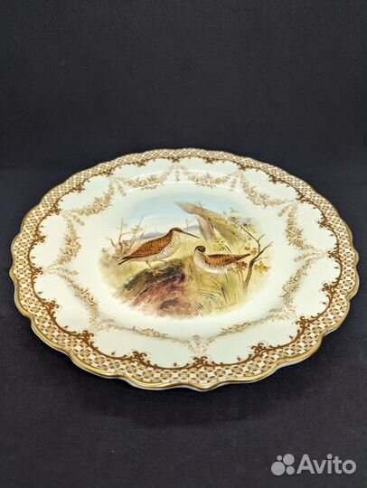 Две тарелки Royal Worcester, Англия, 1901 гг