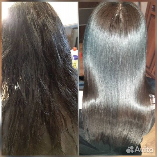 Реконструкция волос Кератин Ботокс Нанопластика