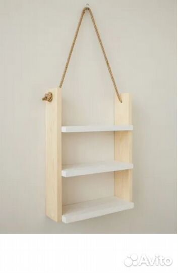 Полка настенная навесная из дерева