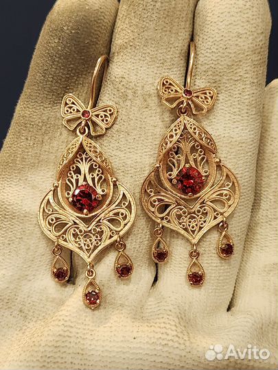 Серьги золотые 585пробы