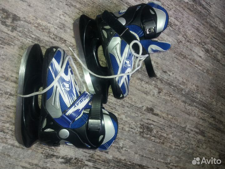 Коньки хоккейные раздвижные р.29-33
