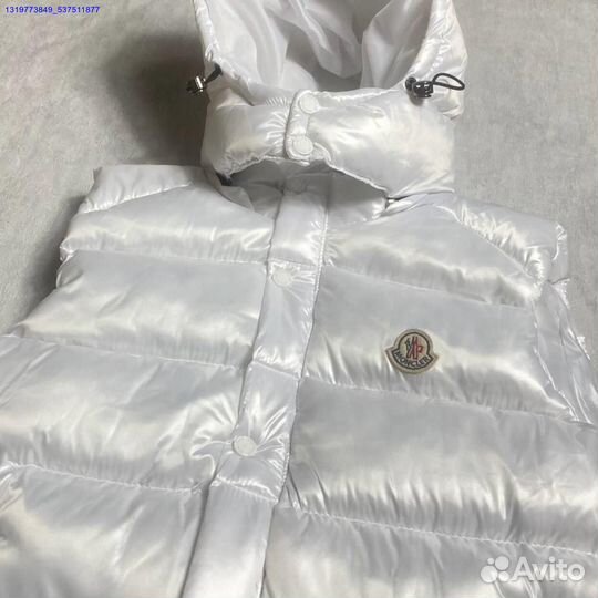 Белая жилетка Moncler (Арт.47616)