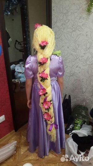 Карнавальный костюм Рапунцель 150 см