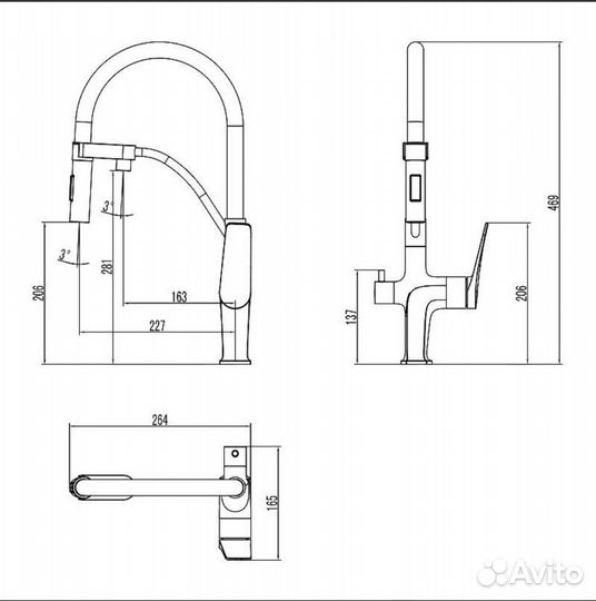 Смеситель для кухонной мойки Lemark Bronx LM3761GM