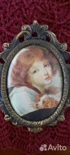 Картина шелкография в бронзе