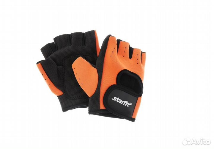 Перчатки для фитнеса Starfit оранжевые