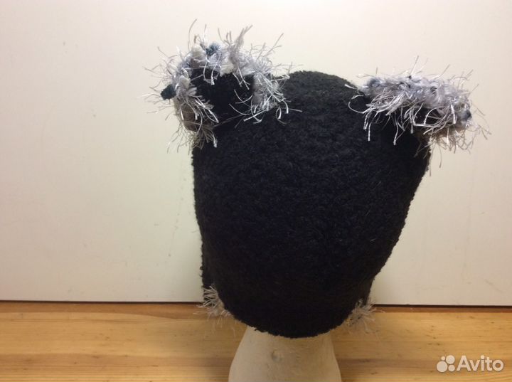 Очаровательная котошапка, ручная работа, 53-56,303