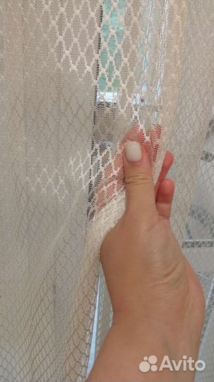 Тюль в комнату двойная