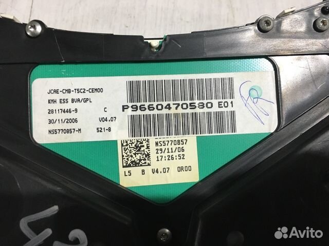 Панель приборов peugeot 307 1.6 ат хетчбек