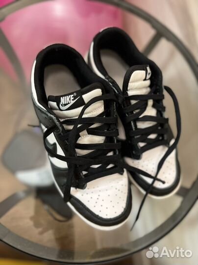 Кроссовки nike dunk low black and white eur 40,5