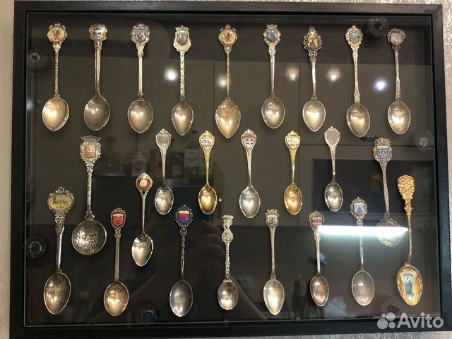 Винтаж. Чайные ложки из разных уголков Швейцарии