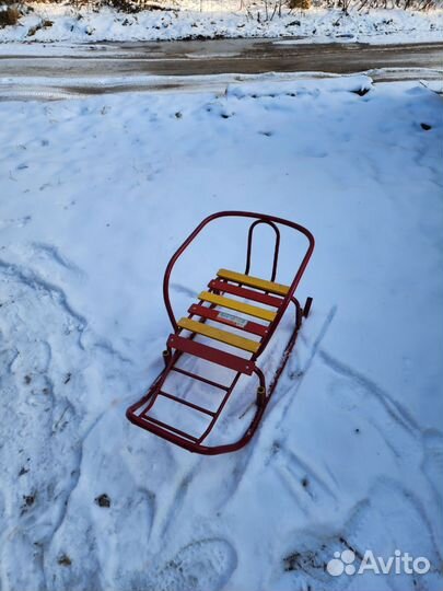 Детские зимние санки