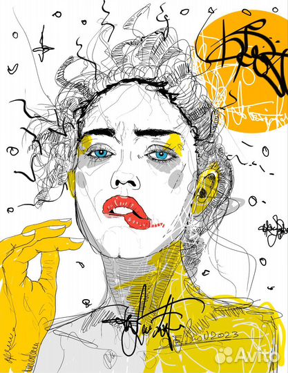 Портрет по фото, картины на заказ. Скетч-арт
