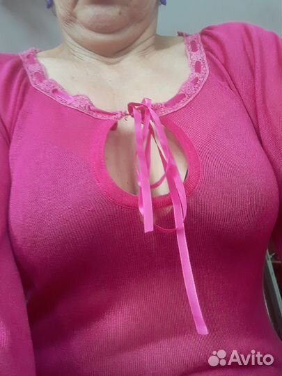 Блуза женская насыщенно розовая