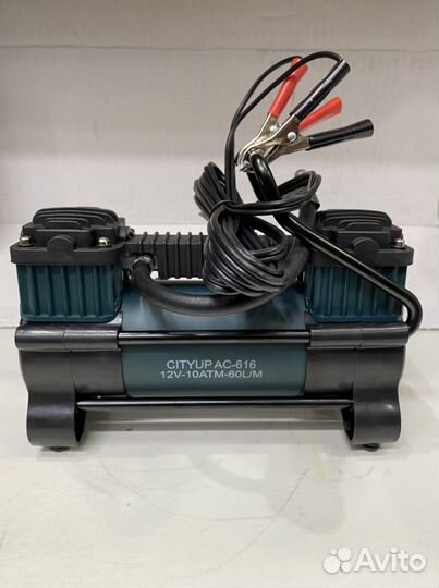 Компрессор автомобильный двухпоршневой