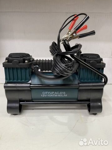 Компрессор автомобильный двухпоршневой