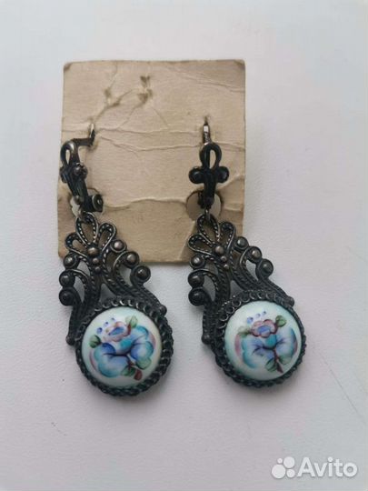 Винтажные серьги и кулоны СССР