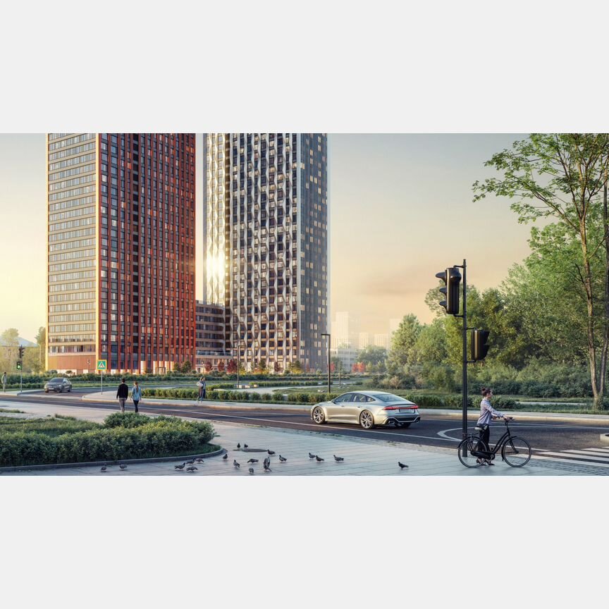 2-к. квартира, 57,4 м², 18/33 эт.