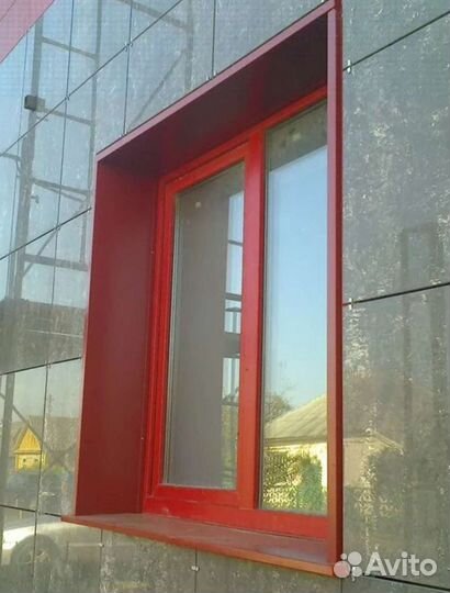 Окно пвх крашенное