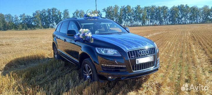 Прокат машины audi Q7 и свадебных украшений