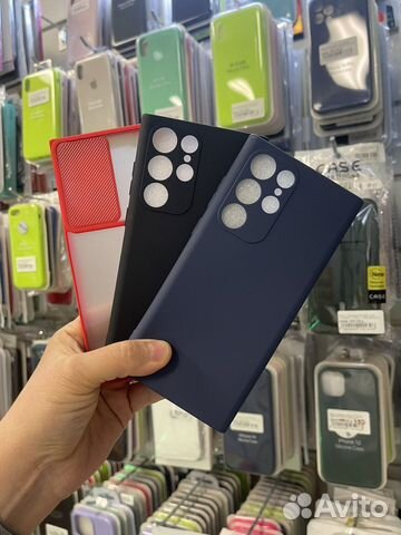 Чехлы и гидрогелевые пленки Samsung S22 Ultra