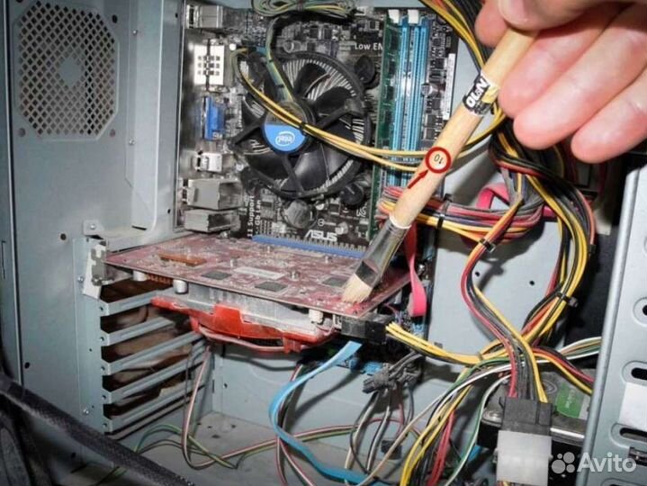Чистка компьютера, диагностика, установка Windows