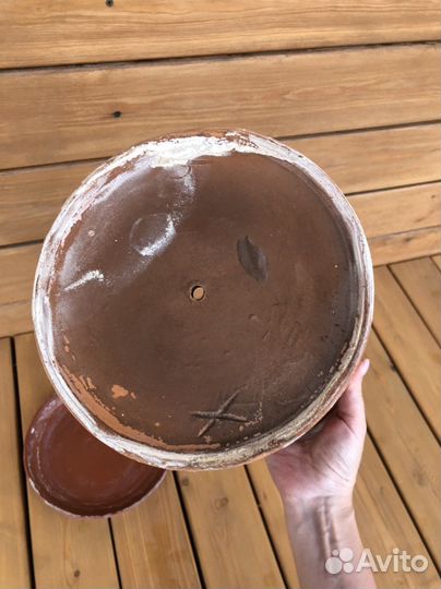 Керамический горшок для растений бу