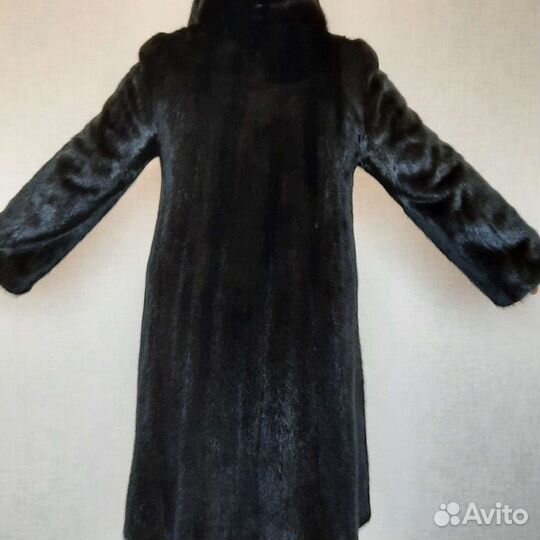 Шуба норковая с капюшоном