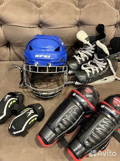 Хоккейные коньки, хоккейная аммуниция