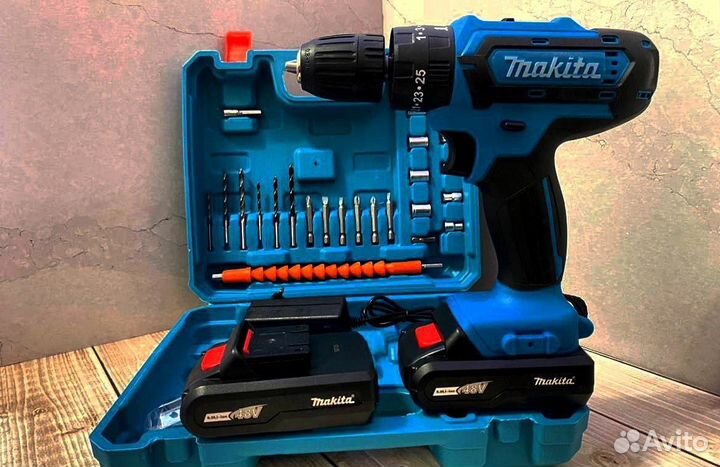 Аккумуляторная дрель шуруповерт makita 18v