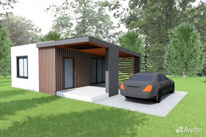 Модульный дом в стиле Хай-тек