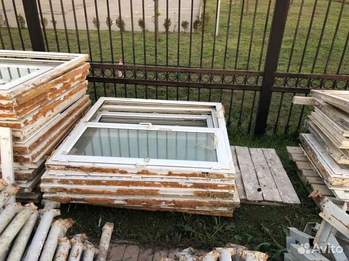 Окна и двери пластиковые бу