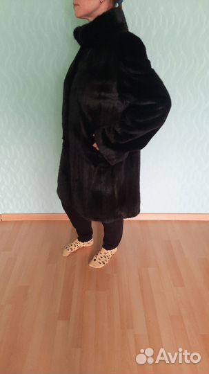 Шуба норковая 46 48 бу черная