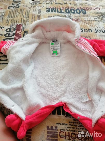 Зимний комбинезон для девочки 74