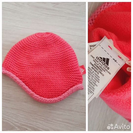 Шапки Next, Adidas на девочку 4-7лет. Новые и б/у