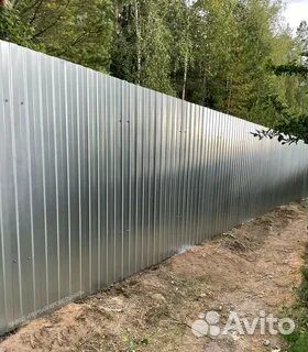 Заборы оцинкованные на дачу