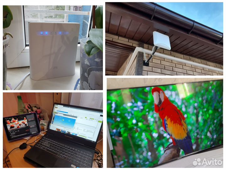 Интернет в частный дом, магазин, безлимитный 4G +