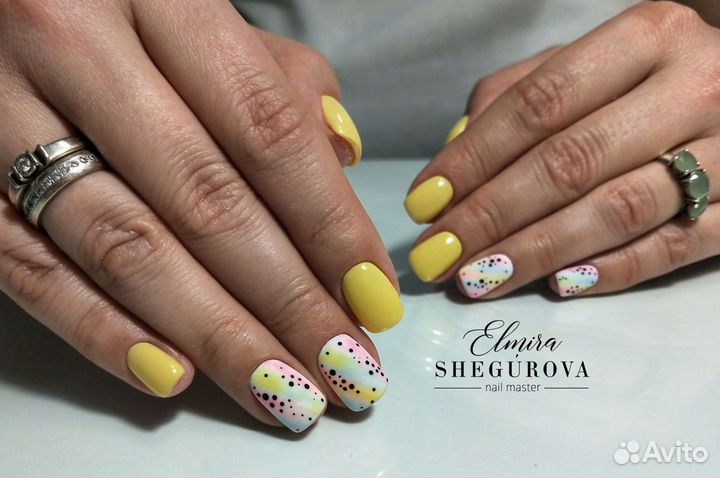 Маникюр покрытие ногтей гелем лаком