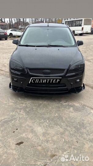 Сплиттер на передний бампер Ford Focus